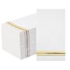 100 3-Ply Gold Napkins Disposable Elegant Dinner Paper Napkins, White and Gold Foil Guest Napkins Hand Towels for Bathroom Wedding Kitchen Birthday Parties view 1