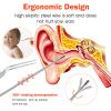 Ear Pick Ear Wax Removal Kit, Ear Cleansing Set, Earwax Remover Tool, Ear Curette Ear Wax Remover Tools with a Cleaning Brush and Storage Box, Medical Grade, for Ear Adult and Kid, Silver, 10 Pcs view 3