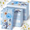 Karenhi 200 Pcs Blue Floral Napkins 2 Ply Daisy Disposable Hand Towels for Bathroom Flower Disposable Napkins Summer Decorative Paper Hand Towel for Baby Shower Birthday Party view 1