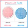 Irenare 20 Pack Electric Mop Pads Spin Replacement 7.28 Inch Round Mop Pads for Floor Cleaning Reusable Washable Electric Spin Replacement Supplies for Kitchen Floor Cleaning(Classic Color) view 2