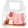 yarlung 18 Pack Clear Gift Bags for Valentine's Day, PVC Party Favor Bags with White Handles, Reusable Small Gift Wrap Tote Bag for Baby Shower, Wedding, Birthday view 3