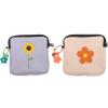 Healifty Napkin Storage Bag Period Bags for Teen Girls Women Ladies Period Pouch with Zipper for Napkins 2 Pack view 1
