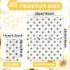 200 Pcs Bee Guest Napkins 2 Ply Disposable Paper Hand Towel for Bathroom Spring Yellow Napkins Floral Bathroom Hand Towels for Honey Bee Birthday Baby Shower Party Decoration Lunch Dinner Kitchen view 2