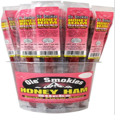 Buffalo Bills Ham Ole Smokies - 15 Wrapped Ham Sticks Per Tub