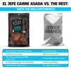 El Jefe Carne Asada 7oz Beef Jerky - Authentic Mexican Style Slab Jerky Handcrafted in Small Batches for a Bold Hispanic Flavor view 4