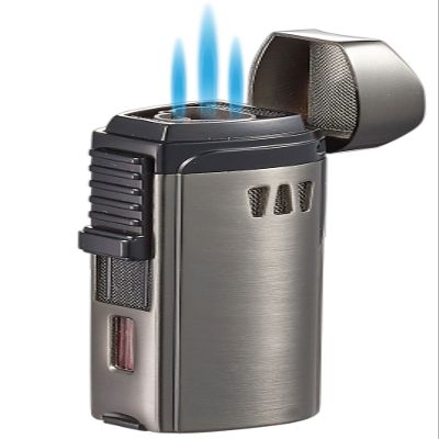 Visol Denali Triple Torch Flame Refillable Gas Lighter (Shipped Without Butane)