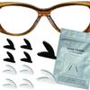 NOSE FRIEND 10 Pairs (Black & Clear) | 1.2 MM Thin ADD Grip Nose Pads for Glasses | Anti Slip | Small Nose Bridge | (5 Pairs Black & 5 Pairs Clear) view 1