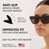 NOSE FRIEND 10 Pairs (Black & Clear) | 1.2 MM Thin ADD Grip Nose Pads for Glasses | Anti Slip | Small Nose Bridge | (5 Pairs Black & 5 Pairs Clear) view 4