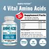 Simply Potent Amino Acid Complex 1800mg 200 Capsules, Blend of 4 Essential and Non Essential Amino Acids, Includes L-Arginine 550mg, L-Ornithine 500mg, L-Glysine 400mg & L-Lysine 350mg for Muscle view 2