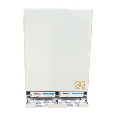GG Golden Group International, Tampon & Sanitary Napkin Vending Dispenser, Steel Cabinet with Lock, Wall mountable, White Steel, SD9000WH - No Batteries Required