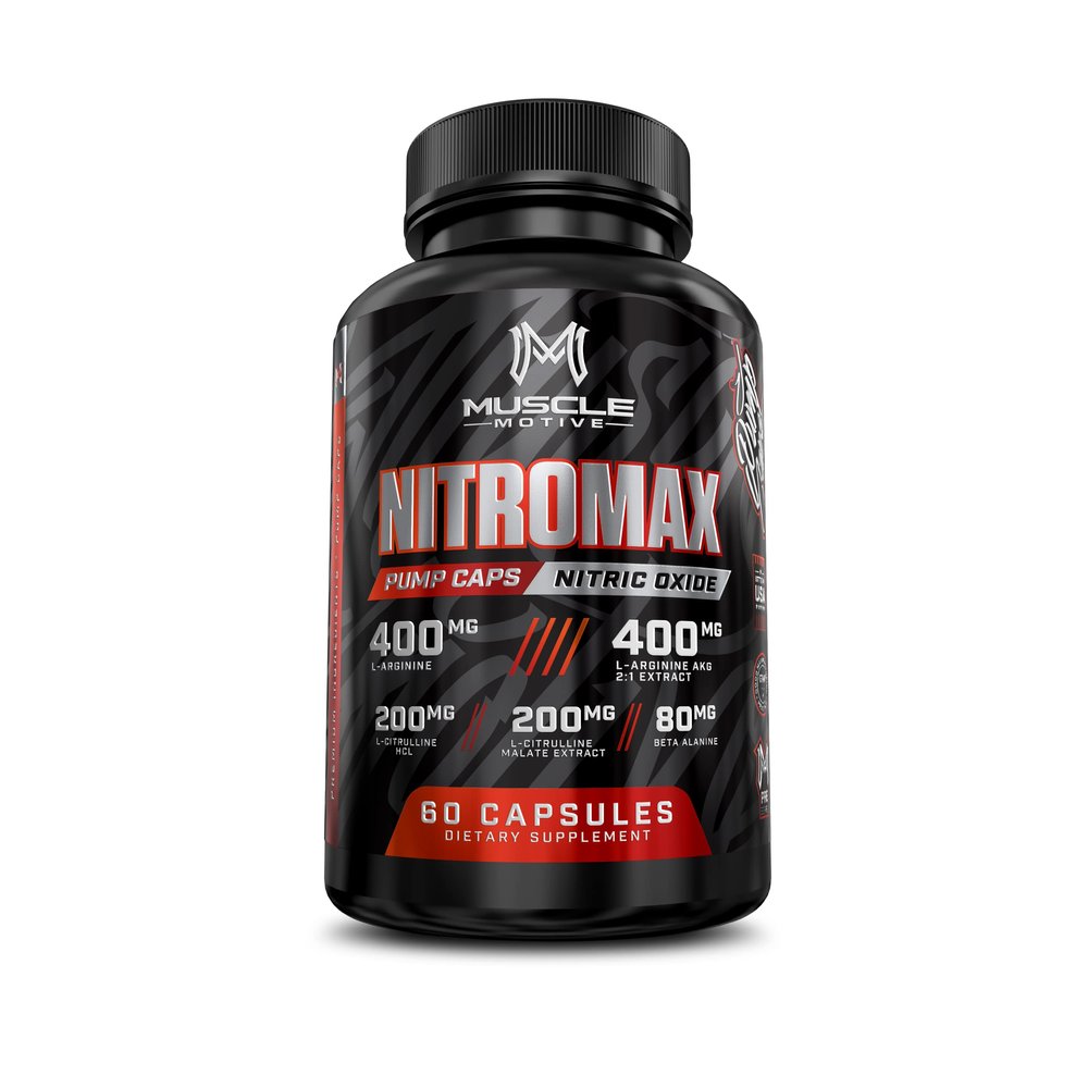 Nitric Oxide Booster 3000mg with L-Arginine, L-Citrulline - Pre-Workout Supplement for Muscle Growth, Stamina, Energy, Pumps, Vascularity - Non-GMO - 60 Capsules
