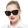 AEZUNI Reading Sunglasses for Women 1.0 Oversized Designer Readers with Large Frame 0 1.00 1.25 1.50 1.75 2.00 2.25 2.50 2.75 3.00 3.50 (Black,not bifocals) view 1