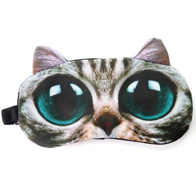 Sonew Big Eyes Cat Ice Eye Mask, Cooling Eye Mask for Sleeping Blackout, to Help Relax Dry Eye, Styes, Sinus Pain, Headache