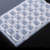 28 Slot Pill Organizer Tablet Container Clear Pill Case Holder Clear Plastic 28 Slots Adjustable Tablet Medicine Pill Jewelry Craft Storage Organizer Box Container Vitamin Boxes view 1