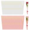 100pcs Single Rose Sleeve Flower Wrapping Bags Single Flower Packaging Bags Waterproof Single Flower Wrapping Bags Gold Edge Flower Bouquet Sleeve for Mother's Day Wedding Bouquet Valentine's Gifts view 1