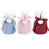 3PCS Easter Bunny Bag,Easter Bunny Candy Gift Bags,Candy Bag Easter Decoration,Velvet Bunny Easter Treat Bags,Easter Egg Hunt Bags,Rabbit Easter Goodie Bags,Easter Bunny Ear Drawstring Bags view 1