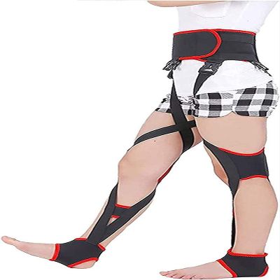 BLOHDI Lightweight Leg Correction Belt Band Posture Corrector,Adjustable O-Leg X-Leg Figure Belt, Brace Bands Knock, Knees Valgus Deformity Bow Legs for Adult (Size : M)
