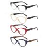 25DU Reading Glasses for Women Blue Light Blocking Ladies Fashion Cat Eye Readers with Spring Hinge Anti Eyestrain/Glare Computer Eyeglasses +1.50 view 2