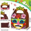 Glenmal 24 Pcs Hawaiian Aloha Party Boxes Tiki Luau Treat Boxes with Handles Summer for Aloha Festival Hawaiian and Luau Party Supplies view 2