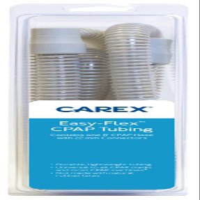 Carex Easy-Flex CPAP Tubing - CPAP Hose for Use with CPAP, APAP, and Bi-Level Systems, 22 mm Cuffs, 8', Dark Gray, 22mm Opening and 15mm Hose