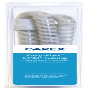 Carex Easy-Flex CPAP Tubing - CPAP Hose for Use with CPAP, APAP, and Bi-Level Systems, 22 mm Cuffs, 6', Dark Gray, 22mm Opening and 15mm Hose
