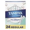 Tampax Pure Cotton Tampons, Unscented, 24 Count view 1