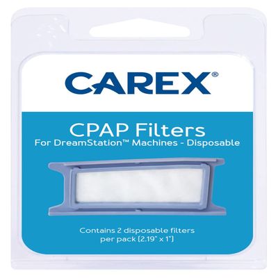 Carex CPAP Filters for DreamStation Machines, Disposable - 2 ct