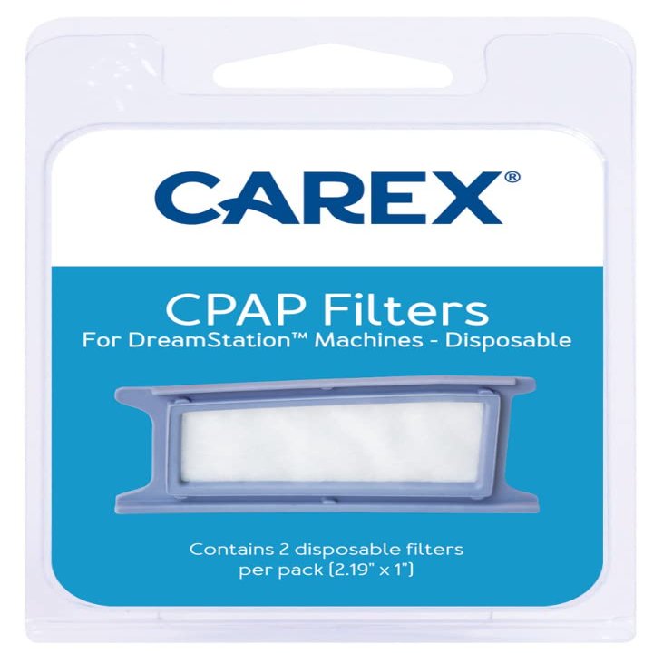 Carex CPAP Filters for DreamStation Machines, Disposable - 2 ct
