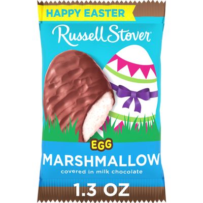 RUSSELL STOVER Easter Marshmallow Milk Chocolate Easter Egg, 1.3 oz. (Pack of 18)