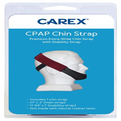 Carex, Premium Extra-Wide CPAP Chinstrap Ruby Red, 0.08 Ounce