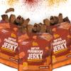 The Daily Good Mushroom Jerky - 3-Pack Snacks, Yummy High-Fiber Mushroom Snack, Meatless & Gluten-Free Food, Contains Eggs, Made from Shiitake Stalk, 0.58 lbs., Vegetarian, Charcoal Grill (BBQ Flavor) view 1