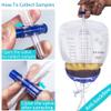 10 Pcs Urine Bags with 48" Tube Drainage, Performance Urinary Drainage Bag with Anti-Reflux Chamber - 1500mL Urine Collection Bag, Urinary Bags with Splash-Resistant Drain Spout, Medical Drain Bags view 4