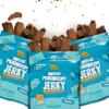 The Daily Good Mushroom Jerky - 3-Pack Snacks, Yummy High-Fiber Mushroom Snack, Meatless & Gluten-Free Food, Contains Eggs, Made from Shiitake Stalk, 0.58 lbs., Vegetarian, Original Flavor view 1