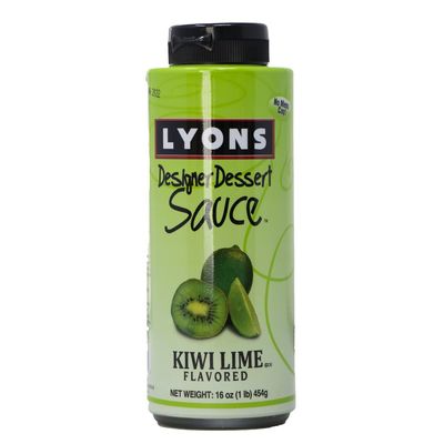 Lyons Kiwi Lime Designer Dessert Sauce (Pack of 12 Bottles)