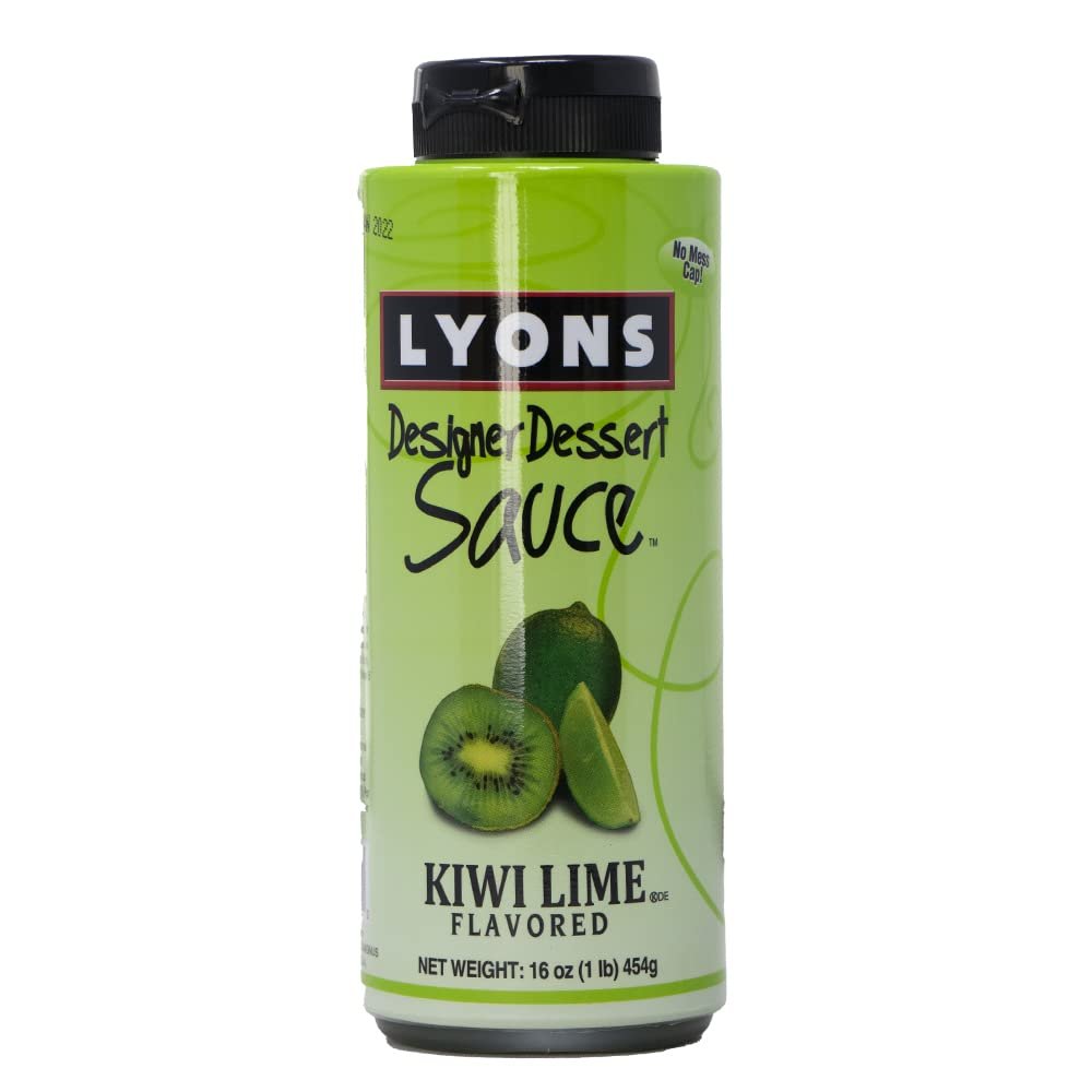 Lyons Kiwi Lime Designer Dessert Sauce (Pack of 12 Bottles)