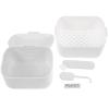 GLEAVI Denture Case Leak Proof Travel Retainer Cleaning Box with Ventilation Holes Compact Lightweight Brace Storage for Adults view 1