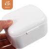 GLEAVI Denture Case Leak Proof Travel Retainer Cleaning Box with Ventilation Holes Compact Lightweight Brace Storage for Adults view 3