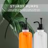 BBRGIRL Coffee Syrup Dispenser for Coffee Bar,Coffee Pump Dispenser with Coffee Syrup Lables - Minimalist Glass Syrup Bottle for Coffee Bar Accessories - Syrup Dispenser - 2 Pack 500ml/16.9 Oz(Black) view 2