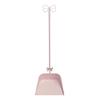 BOOMLATU Metal Bow Knot Dust Pans with Long Handle,Pink Standing Dustpan for Lobby, Garage, Home and Yard view 1