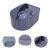 Acrylic Nail Soak Bowl for Hands, Manicure Spa Tool Blue view 2