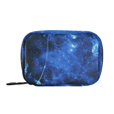 Sletend Star Sky Pill Box 7 Day Pill Case Travel Pill Organizer Bag with Zipper Portable Weekly Vitamin Medicine Supplement Holder Pouch Bag