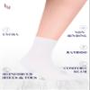Hugh Ugoli Diabetic Socks for Men, Loose Ankle Socks Rayon, Extra-Wide, Thin, Seamless Toe and Non-Binding Top, 8 Pairs, Black/White, Shoe Size: 8-11 view 2