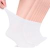 Hugh Ugoli Diabetic Socks for Men, Loose Ankle Socks Rayon, Extra-Wide, Thin, Seamless Toe and Non-Binding Top, 8 Pairs, White, Shoe Size: 11-13 view 1