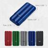 OLOTU Portable and Lightweight Cigar Box, Carbon Fiber Cigar Holder, 3-Finger Travel Cigar Tube, Cigar Humidor for 3 Cigars view 2