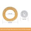 HexinYigjly 14 Pieces Spiked Sensory Rings (10 Acupressure Rings, 4 Bracelets), Spiked Finger Acupressure Sensory Rings for Teens, Adults, Stress Relief Bracelets and Finger Rings, Gold and Silver view 2