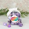12ct Personalized Candy Purple Goodie Bag Party Favors by Just Candy (12 Pack) Photo Upload - Birthday, Wedding Graduation, Baby Shower, Logo view 1
