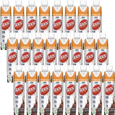 Boost Very High Calorie Nutritional Drink Very Vanilla, Made with Natural Chocolate Flavor & No Artificial Flavors, Colors & Sweeteners, 8 FL OZ (Pack of 24)