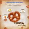 Everton Roasted Cashew Butter Toffee Pretzels: Gourmet Artisan, made in small batches, 15oz Gourmet Grab Jar view 3