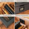CASE ELEGANCE MAG Cigar Humidor, Easy humidification System, Accurate Digital Hygrometer, Carbon Fiber, Magnetic Seal, for 20-30 Cigars view 3