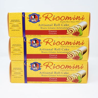 Brazo Gitano RIcomini - 3 Pack - Regular Cake - 14 Flavors (Coconut)